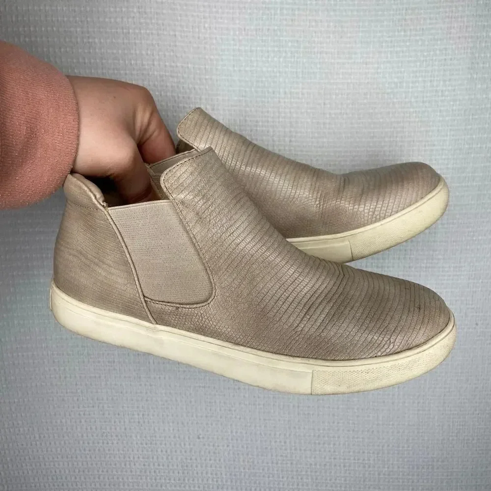 COCONUTS by Martisse |‎ Tan Grey Snakeskin 8 Bootie